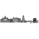 Sticker mural Skyline Anvers