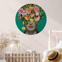 Frida Floral Studio Wallsticker - Frida Floral - Rund