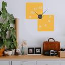Wandtattoo Retro Karo 3 Wanduhr - 62x64 cm