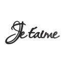 Letras acrílicas Je t'aime