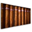 3 stykke lærredstryk, cubansk cigar