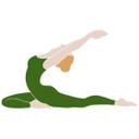 Muursticker Yoga Duif