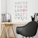 Love Alphabet (tofarvet) wallsticker