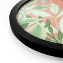 Poster Rond Goed Blauw - Tropical Pink