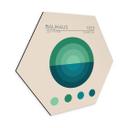 Hexagon Dibond Bauhaus Mavi Daire - Tunaboylu