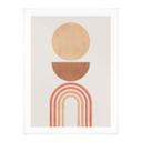 Póster Equilibrio abstracto - Arcos y círculos retro - Costa