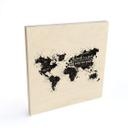 Cuadro de madera El mundo es un libro