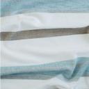 Homing Vorhang Lea mit verdeckter Schlaufe weiß, braun, blau -  2,45x1,40 m