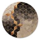 Fredriksson Billede af træ - Smoky Cubes - Round