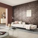 Tapet med bladmotiv Elysium brown