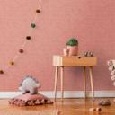 Papel pintado Niños rojo coral - papel pintado unicolor 