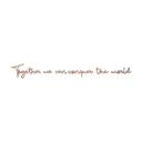 Træbogstaver - Mahogni - Together we can conquer