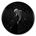 Póster Tiburón ballena en el océano de las estrellas - Cakir - Redondo