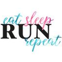 Wallsticker - Eat Sleep Run Repeat bunt