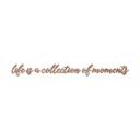 Træbogstaver - Life is a collection of moments - Mahogni