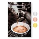 Geborsteld Alu-Dibond met goud-, zilver- & kopereffect - Barista Coffee - Pictufy Studio
