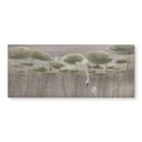 Keukenachterwand met lotusbloemen en zwaan in water in grijs - Ms Tiff