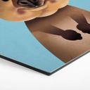 Hexagon Dibond Braun - Quokka