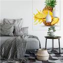 Zelfklevende Poster - Splashing Pineapple