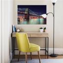 Zelfklevende Poster Manhattan Bridge at Night 2