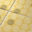 Azulejos Adhesivos Boho - círculos sol amarillo antracita - lote de 12