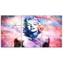 3-delt lærredsprint, Marilyn Monroe farve