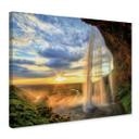 Lienzo de la cascada Seljalandsfoss