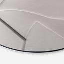 Fototapet Abstrakte strukturer i blød beige - Böhmer - rund – print på aluminium (Alu-Dibond)