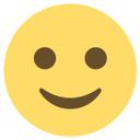Muursticker Emoji Smiling Face