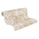 Ikke-vævet tapet palmeblade beige creme metallic tapet tapet natur gang