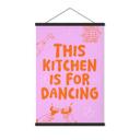 Tekstil plakat Dette køkken er til at danse i - Ohkimiko