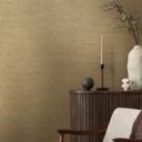 Papel pintado estructurado beige-marrón - Papel pintado no tejido de líneas finas - Papel pintado "pegar en la pared" moderno