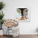 3D Wallsticker vindue firkantet - hængekøje
