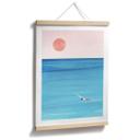 Póster Ríos - Natación al atardecer