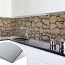 Revêtement pour cuisine - Alu-Dibond - Mur 01 - Argenté