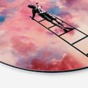 Vægcirkel Taudalpoi - Painting Clouds – print på aluminium (Alu-Dibond)