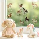 Wallsticker Klistermærke med ædle heste