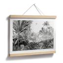 Póster Sir Edward - Paisaje con leopardos blanco y negro