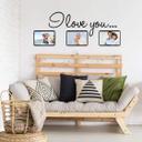 Wallsticker - I love you med plads til fotos