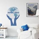 Muursticker Pan Am World in my Hands