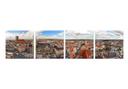 Tableau en verre - Skyline de Munich (4 parties)