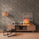 Ikke-vævet tapet Daniel Urban Lines grå beige sort metallic - stribet overfladestruktur