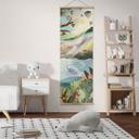 Póster de tela Columpios en el oasis natural - Goed Blauw - Panorama