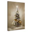 Lærredsprint - Treechild - Golden Christmas Tree