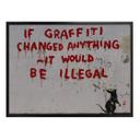 Plakat Banksy - If graffiti changed anything