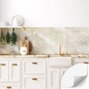 Salpicadero de cocina autoadhesivo Abstract white palm leaves - Kulik