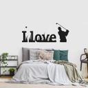 I love golf wallsticker