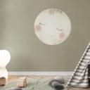 Sovende måne Wallsticker