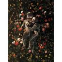 Fotomural de Astronautas en un prado de flores - Nicebleed