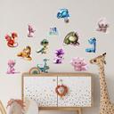 Wall Sticker De små drager - sæt med 13 dele 